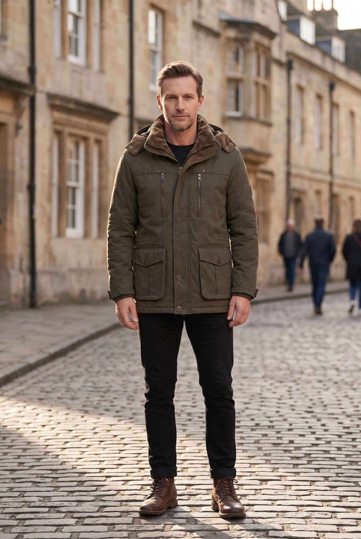 Archie | Timeless Hooded Padded Mens Parka Jacket