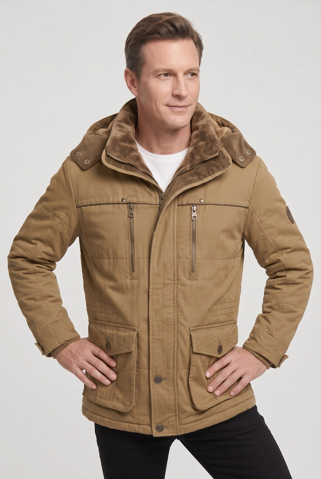 Archie | Timeless Hooded Padded Mens Parka Jacket