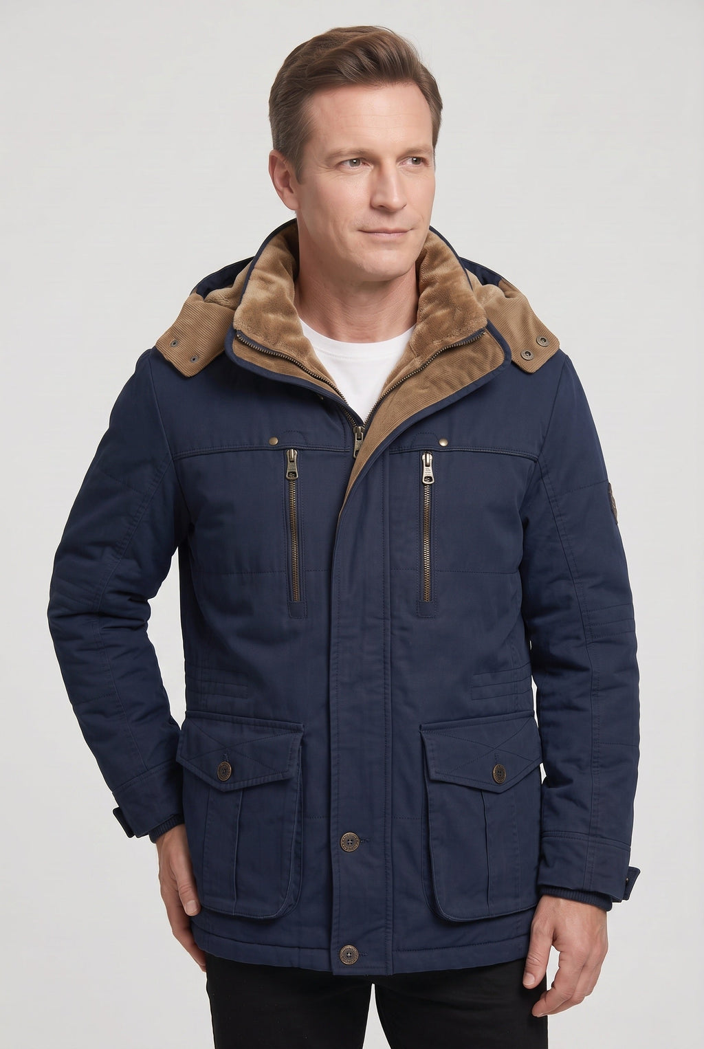 Archie | Timeless Hooded Padded Mens Parka Jacket