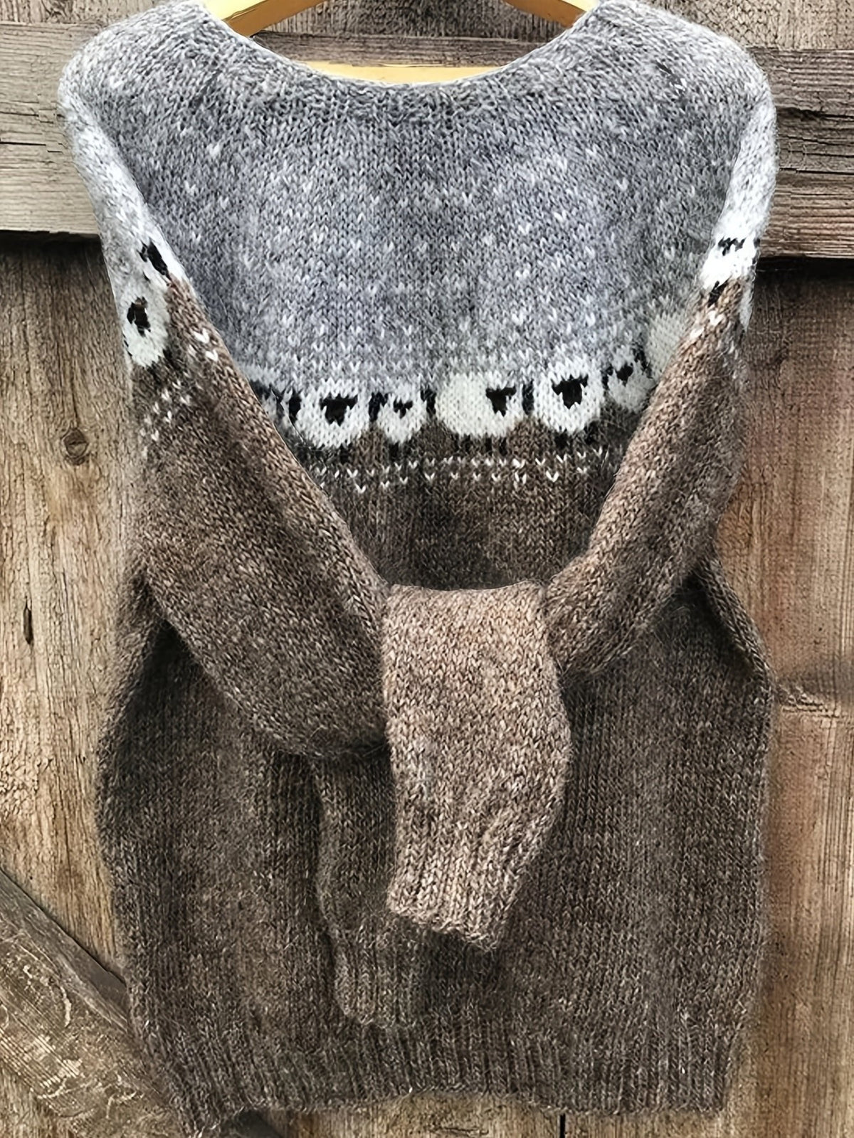 Aria | Timeless Sheep Print Christmas Jumper for Women