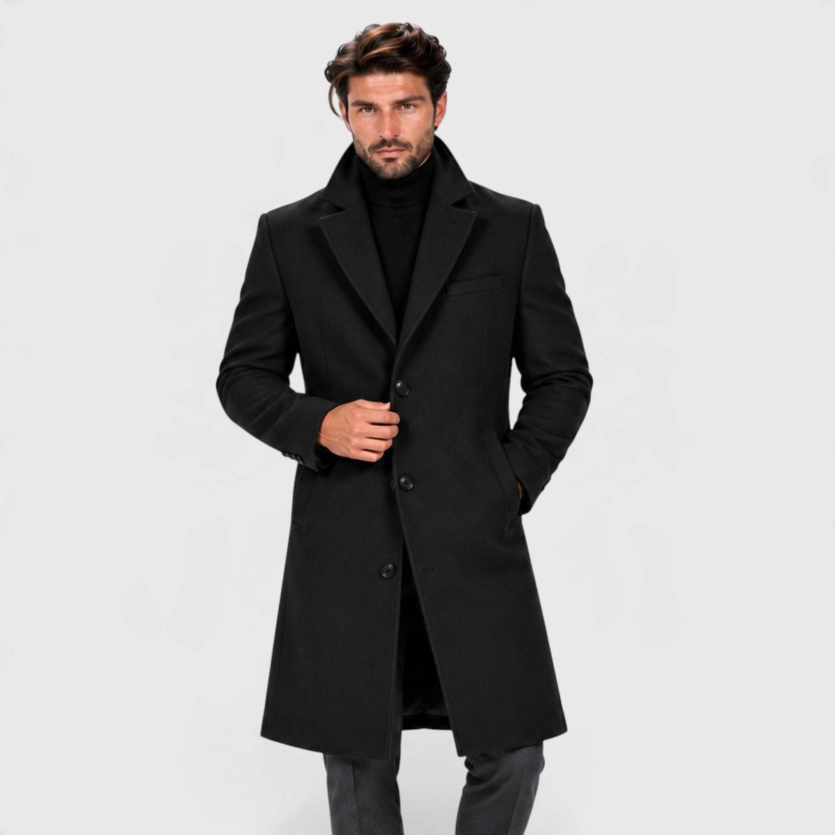 Arlo | Effortless Tailored Single-Breasted Mens Coats