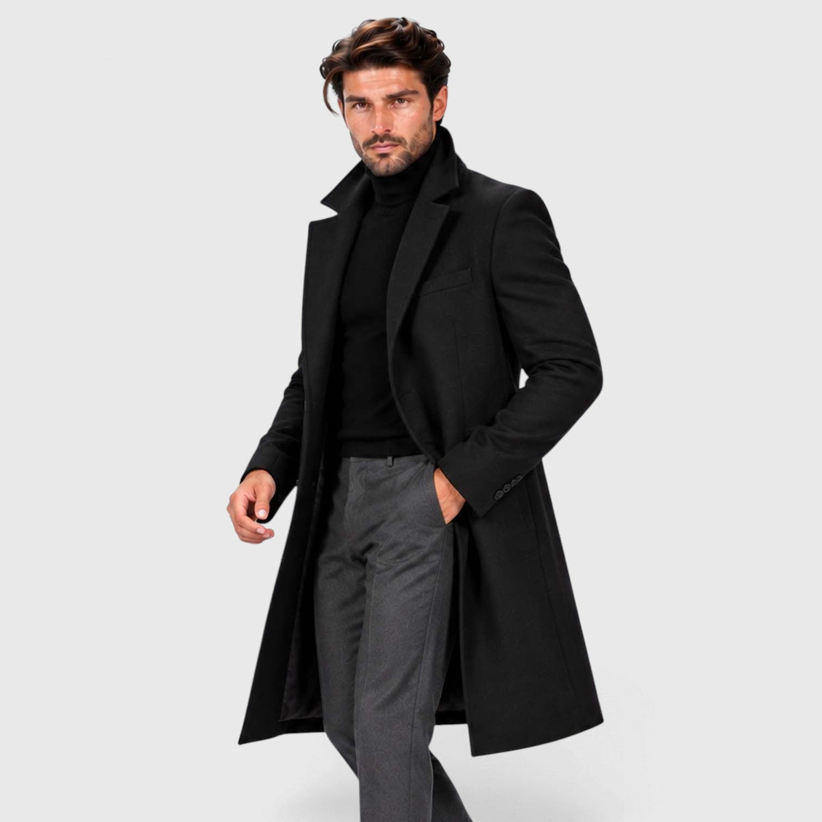 Arlo | Effortless Tailored Single-Breasted Mens Coats