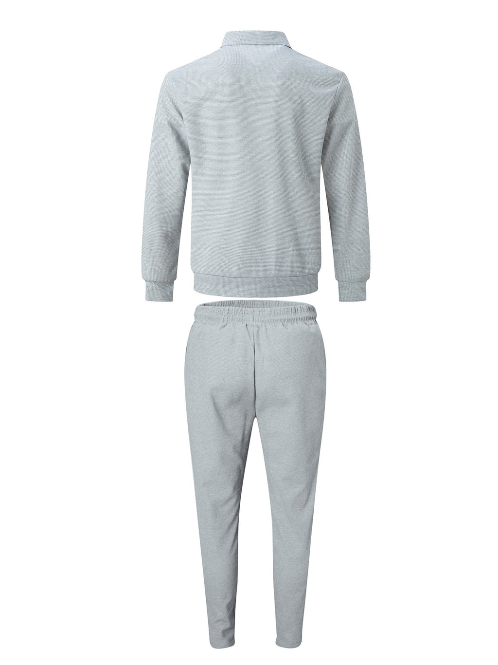 Arlo | Polished Textured Zip-Up Jacket Tracksuit Set