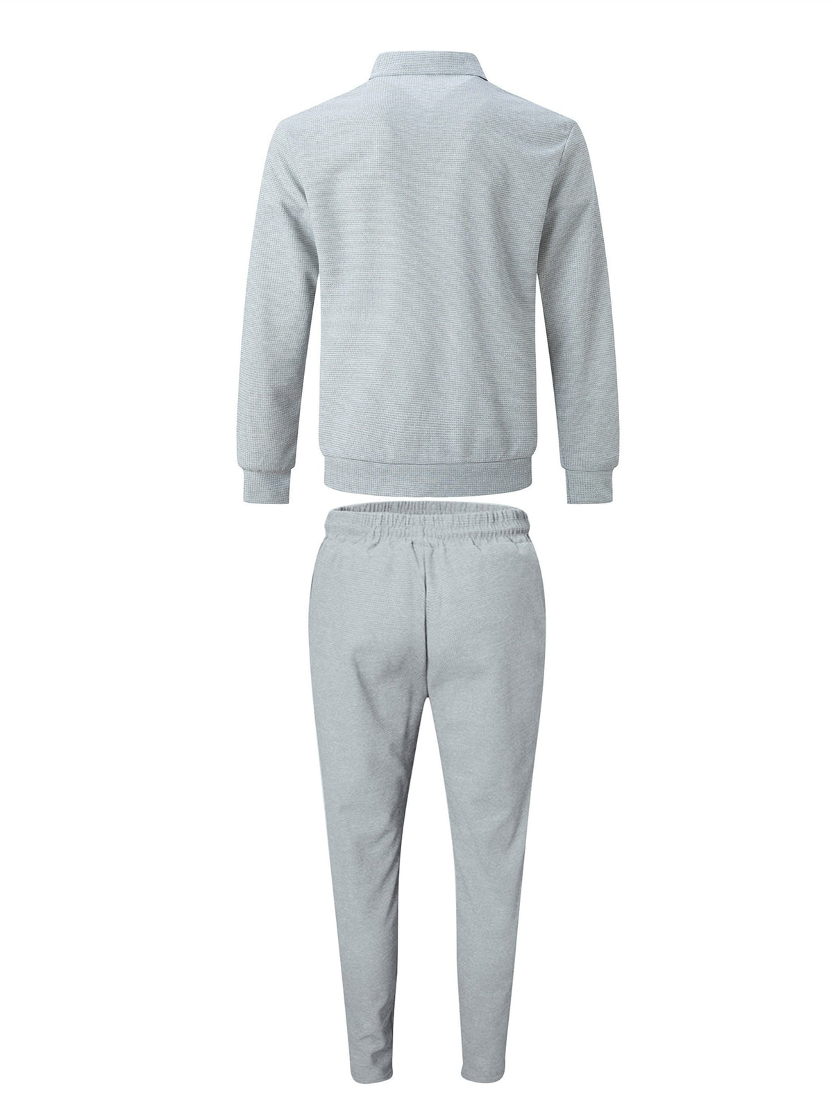 Arlo | Polished Textured Zip-Up Jacket Tracksuit Set