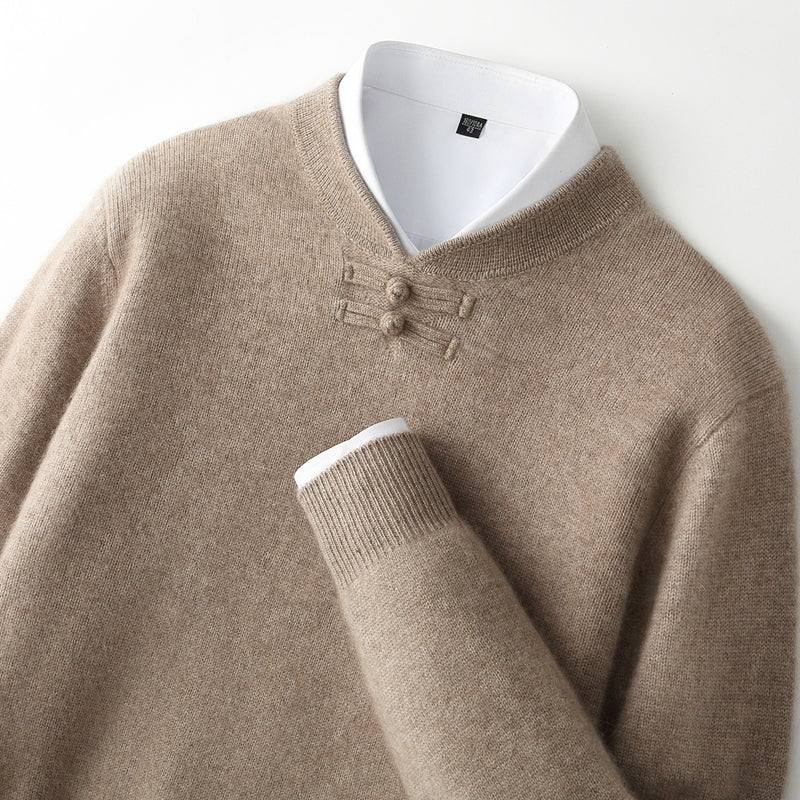Arlo | Polished V Neck Mens Knit Jumper