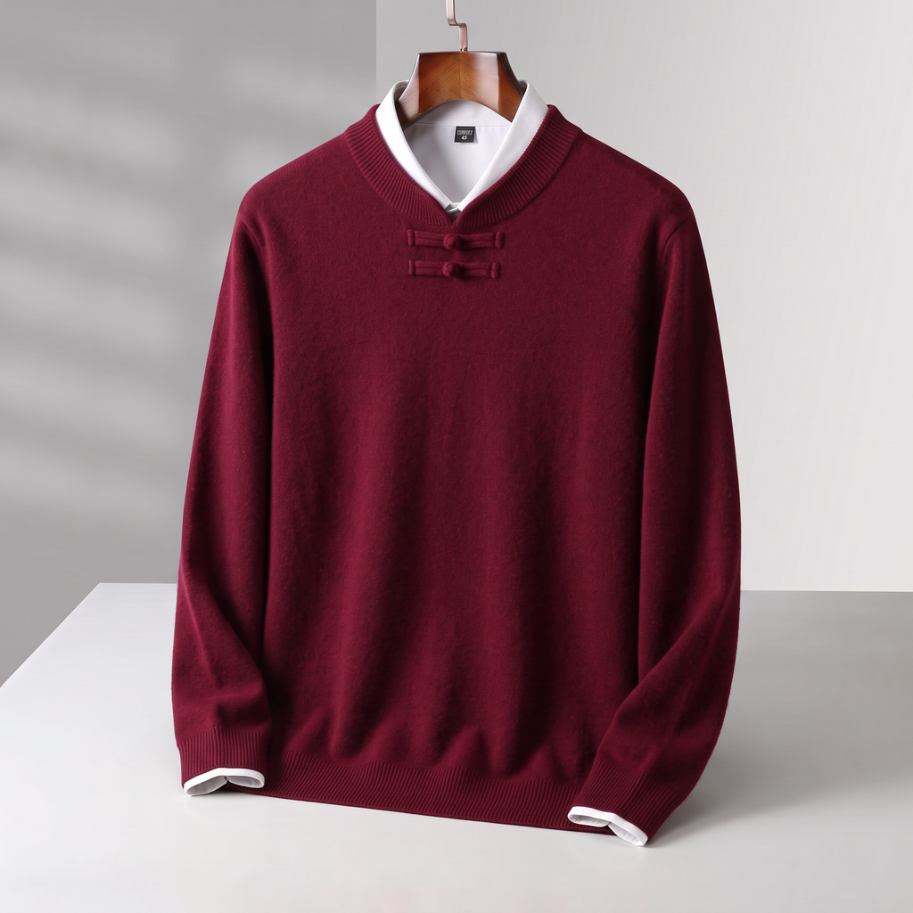 Arlo | Polished V Neck Mens Knit Jumper