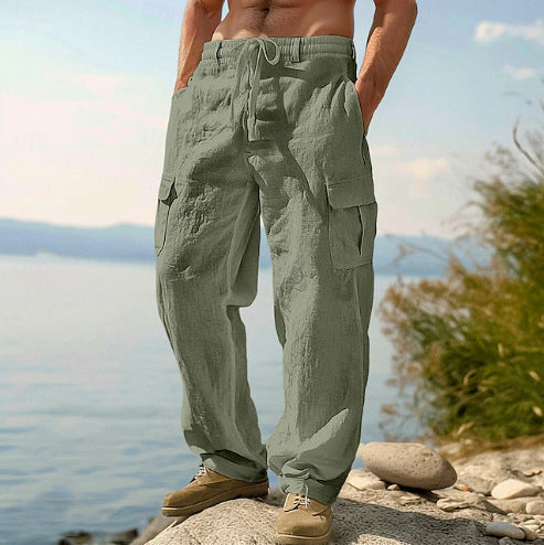 Arthur | Chic Relaxed Fit Cargo Trousers with Multi-Pocket Detail