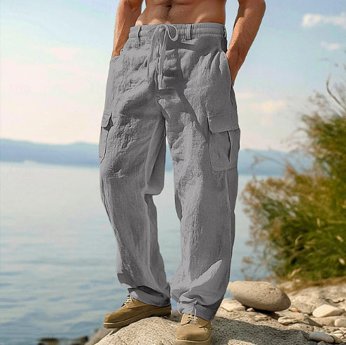 Arthur | Chic Relaxed Fit Cargo Trousers with Multi-Pocket Detail