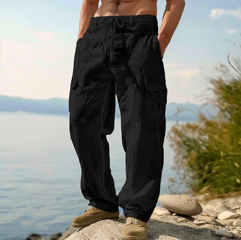 Arthur | Chic Relaxed Fit Cargo Trousers with Multi-Pocket Detail