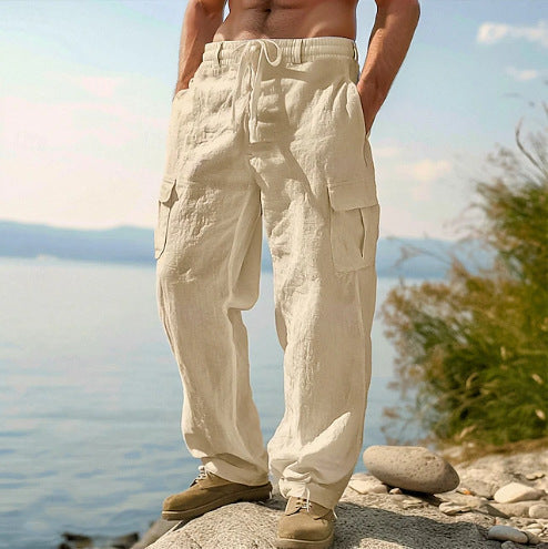 Arthur | Chic Relaxed Fit Cargo Trousers with Multi-Pocket Detail