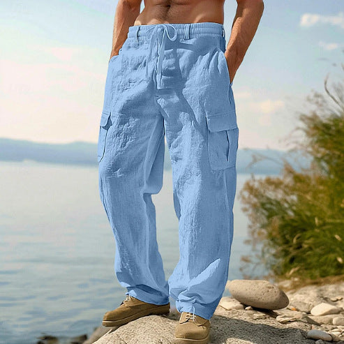 Arthur | Chic Relaxed Fit Cargo Trousers with Multi-Pocket Detail