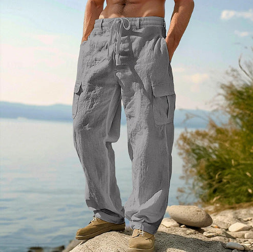 Arthur | Chic Relaxed Fit Cargo Trousers with Multi-Pocket Detail