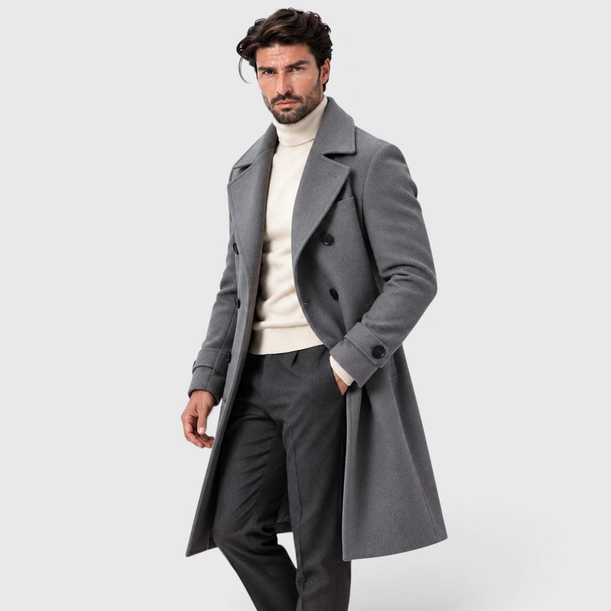 Arthur | Chic Tailored Double-Breasted Mens Coats Overcoat