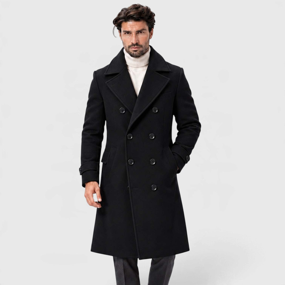 Arthur | Chic Tailored Double-Breasted Mens Coats Overcoat
