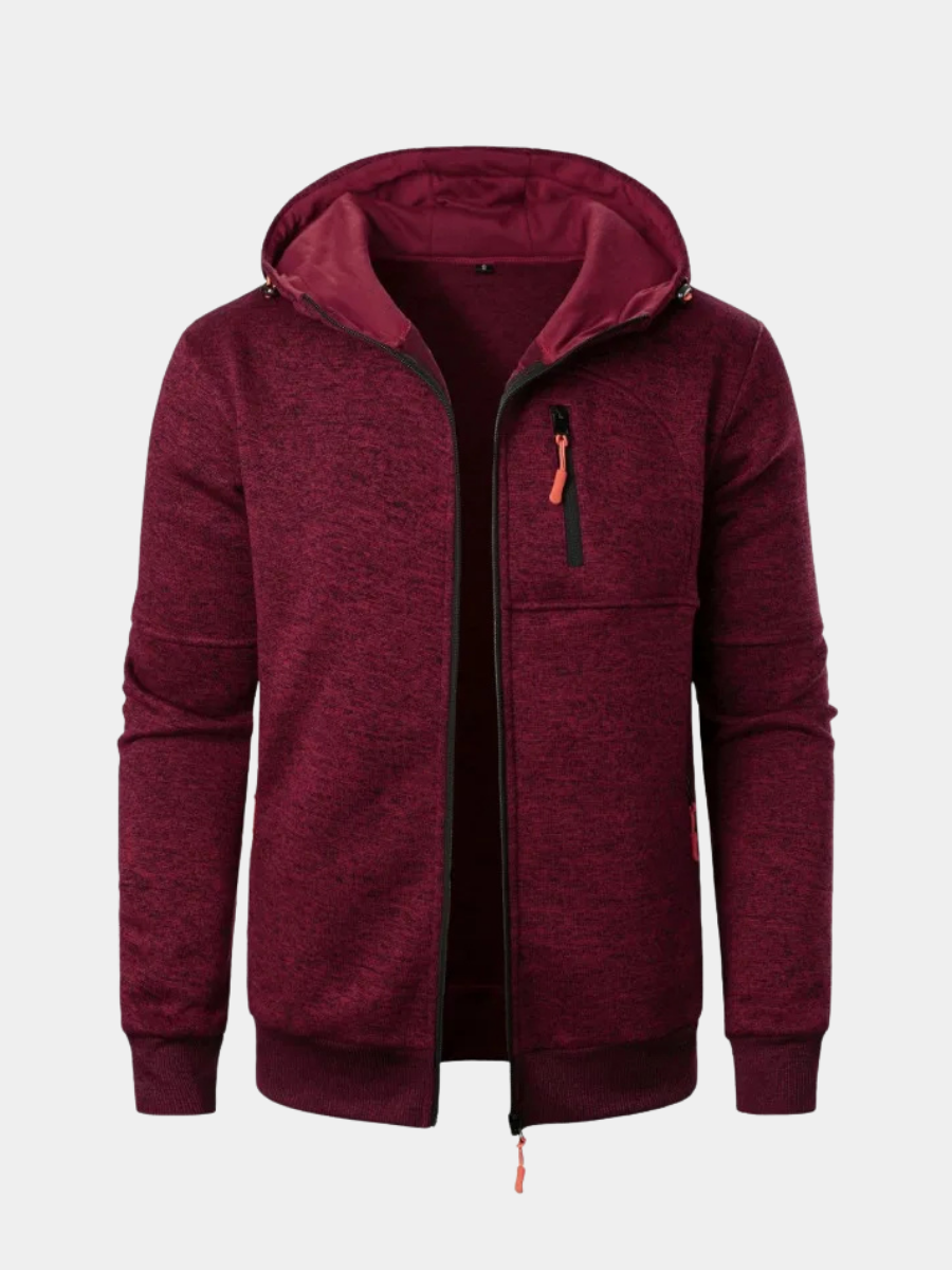 Arthur | Classic Zip-Up Hooded Fleece Jacket
