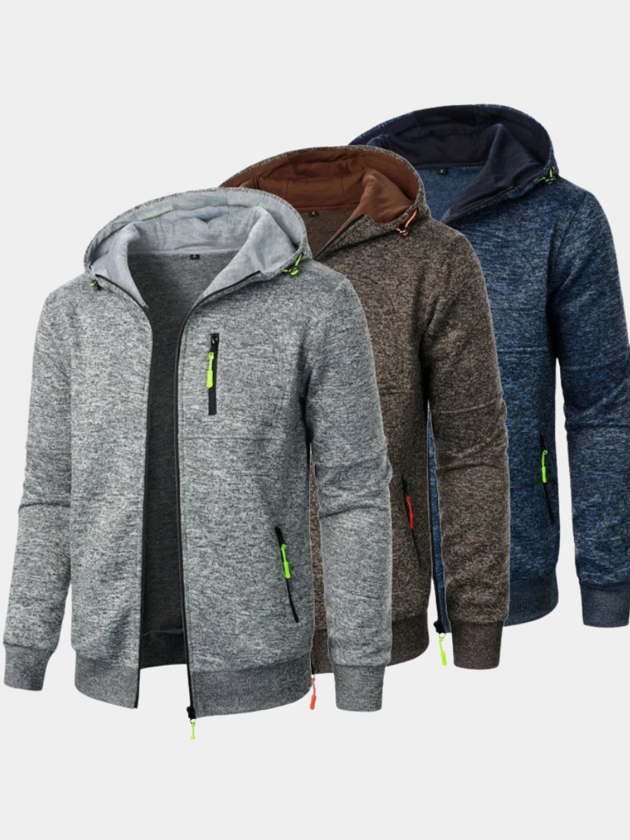 Arthur | Classic Zip-Up Hooded Fleece Jacket