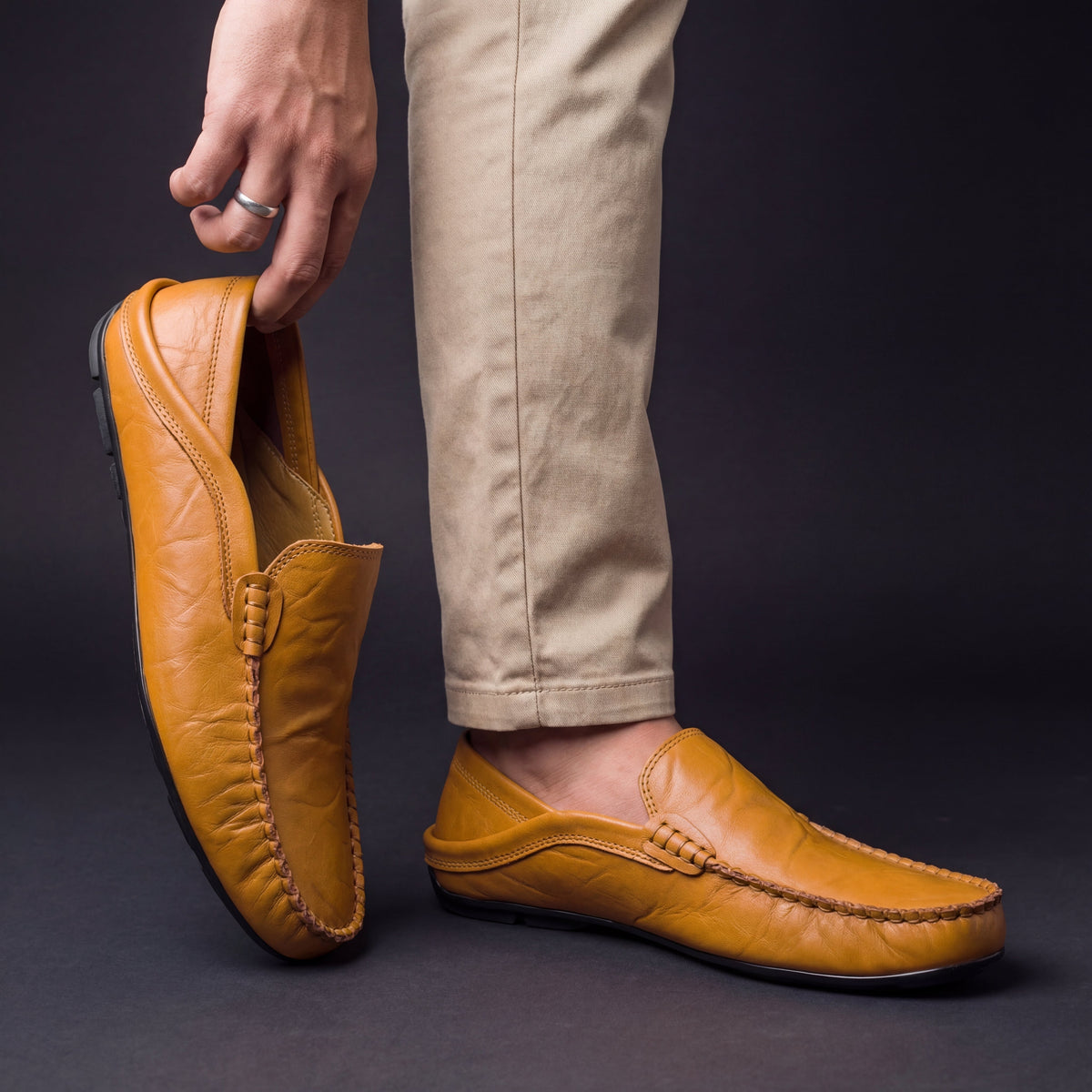 Arthur | Cosy Slip-On Moccasin Loafer Slippers
