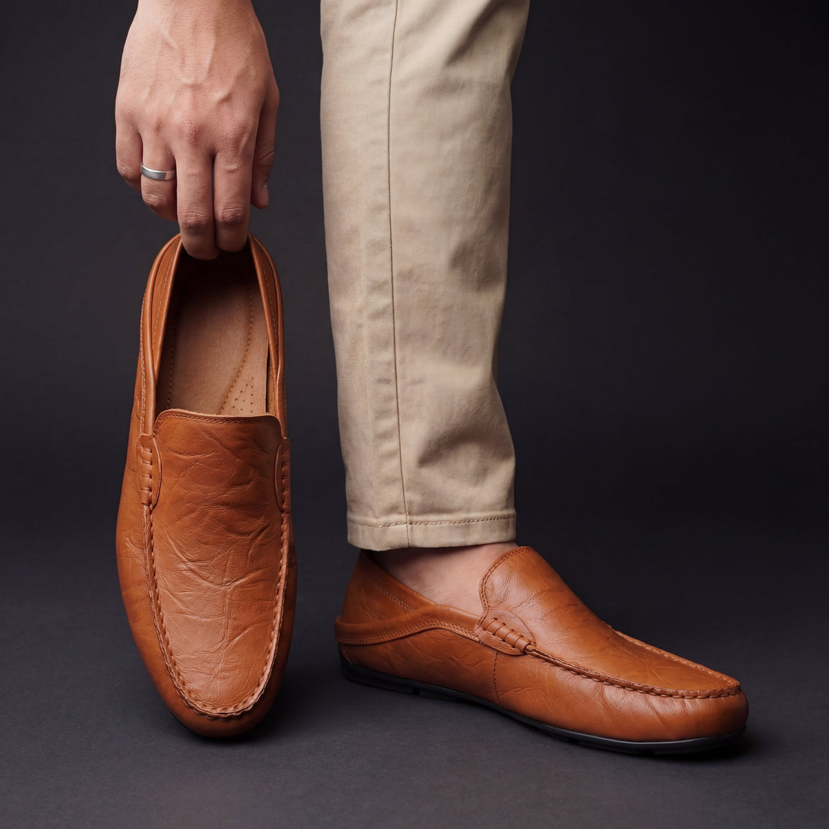 Arthur | Cosy Slip-On Moccasin Loafer Slippers