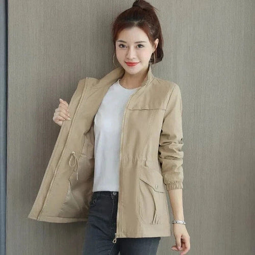 Athena | Cosy Lightweight Waterproof Jacket with Cinched Waist