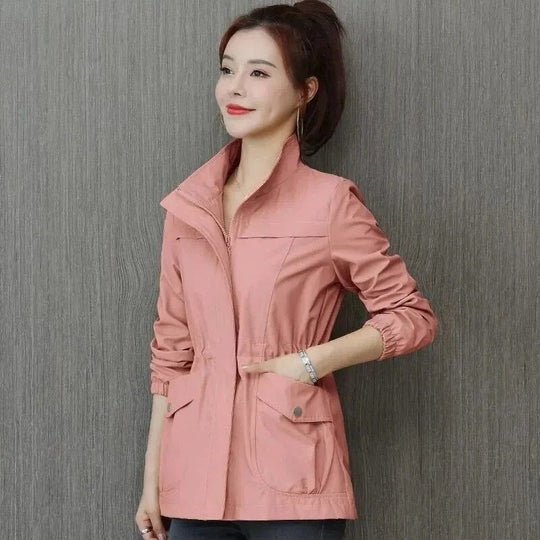 Athena | Cosy Lightweight Waterproof Jacket with Cinched Waist