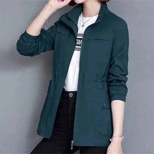 Athena | Cosy Lightweight Waterproof Jacket with Cinched Waist