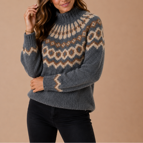 Athena | Polished Fair Isle Christmas Jumper for Women