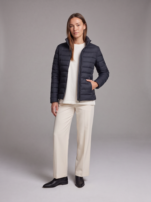 Athena | Refined Stand Collar Quilted Puffer Jacket Women