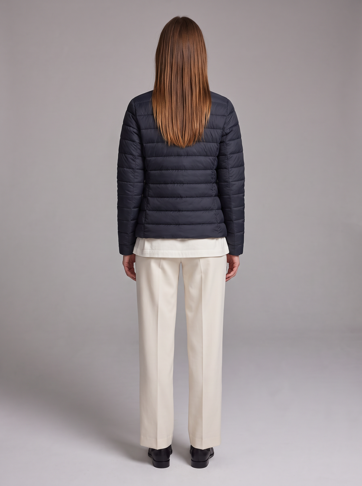 Athena | Refined Stand Collar Quilted Puffer Jacket Women