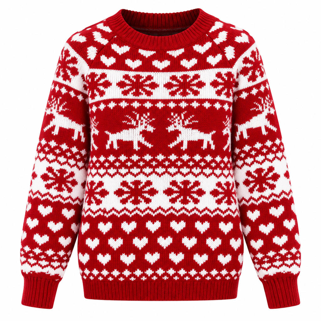 Aurora | Sophisticated Reindeer Fair Isle Ladies Xmas Jumpers