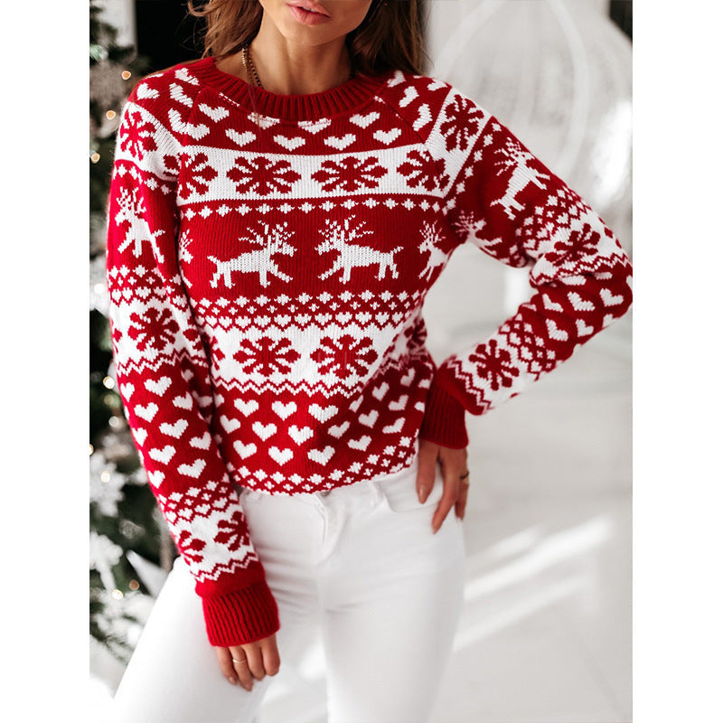 Aurora | Sophisticated Reindeer Fair Isle Ladies Xmas Jumpers