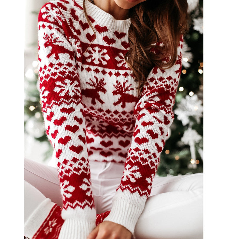 Aurora | Sophisticated Reindeer Fair Isle Ladies Xmas Jumpers