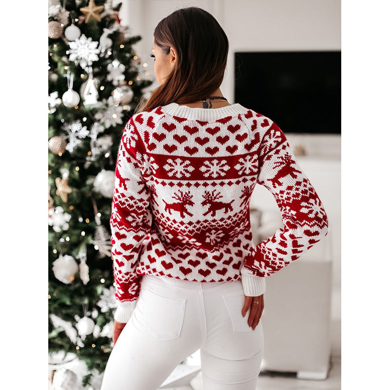 Aurora | Sophisticated Reindeer Fair Isle Ladies Xmas Jumpers