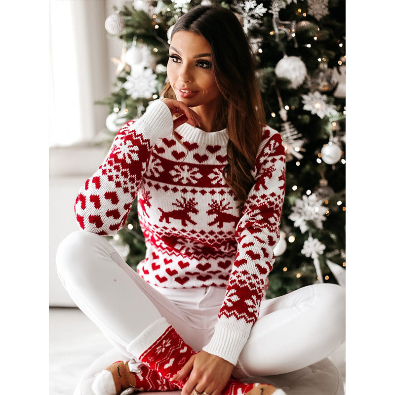 Aurora | Sophisticated Reindeer Fair Isle Ladies Xmas Jumpers