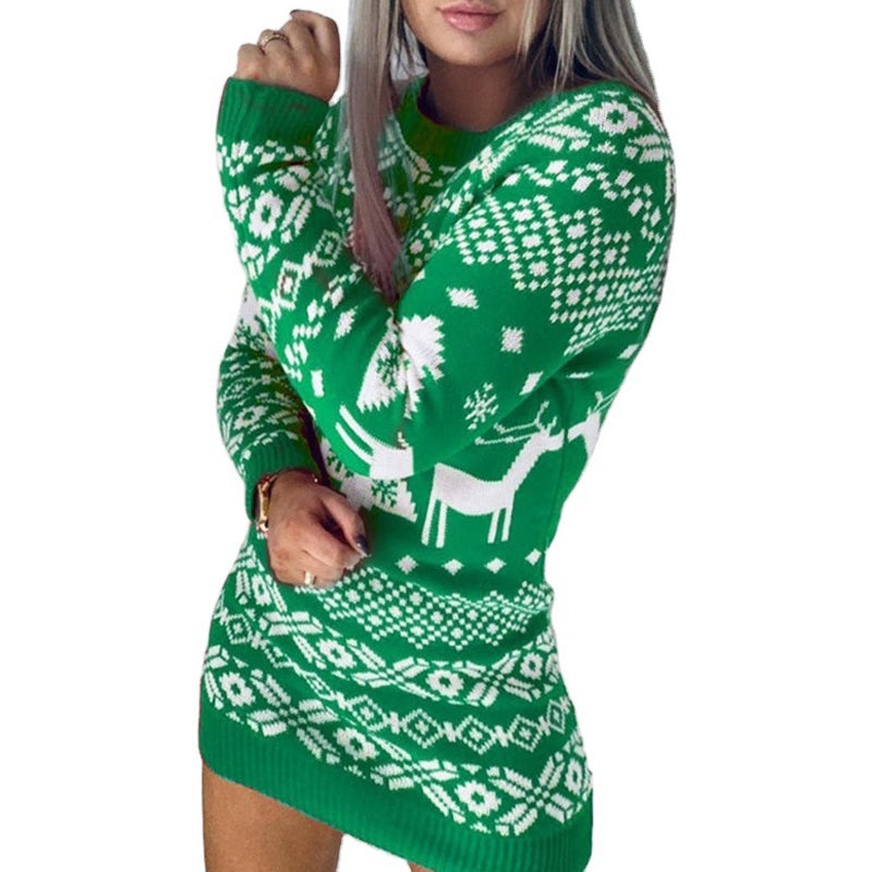 Aurora | Sophisticated Reindeer Fair Isle Ladies Xmas Jumpers
