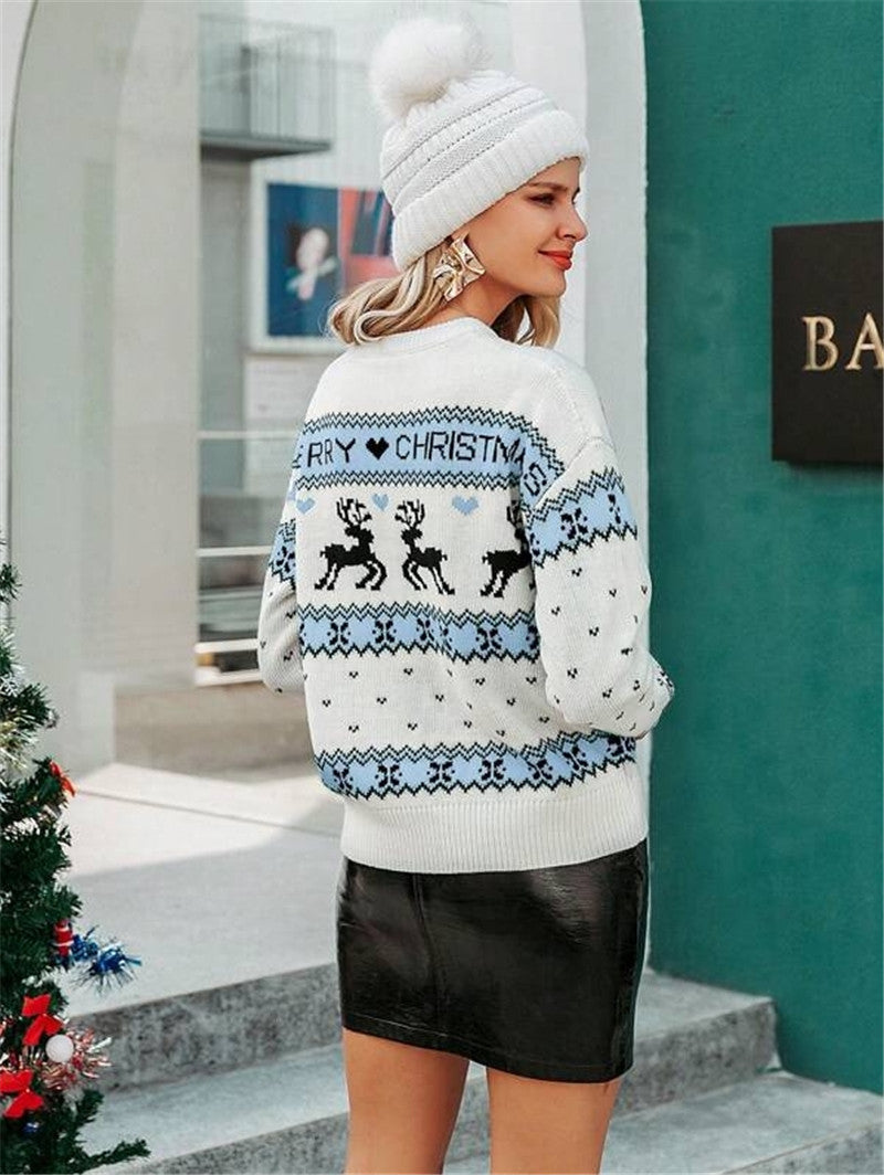 Ava | Chic Reindeer Knit Ladies Xmas Jumpers