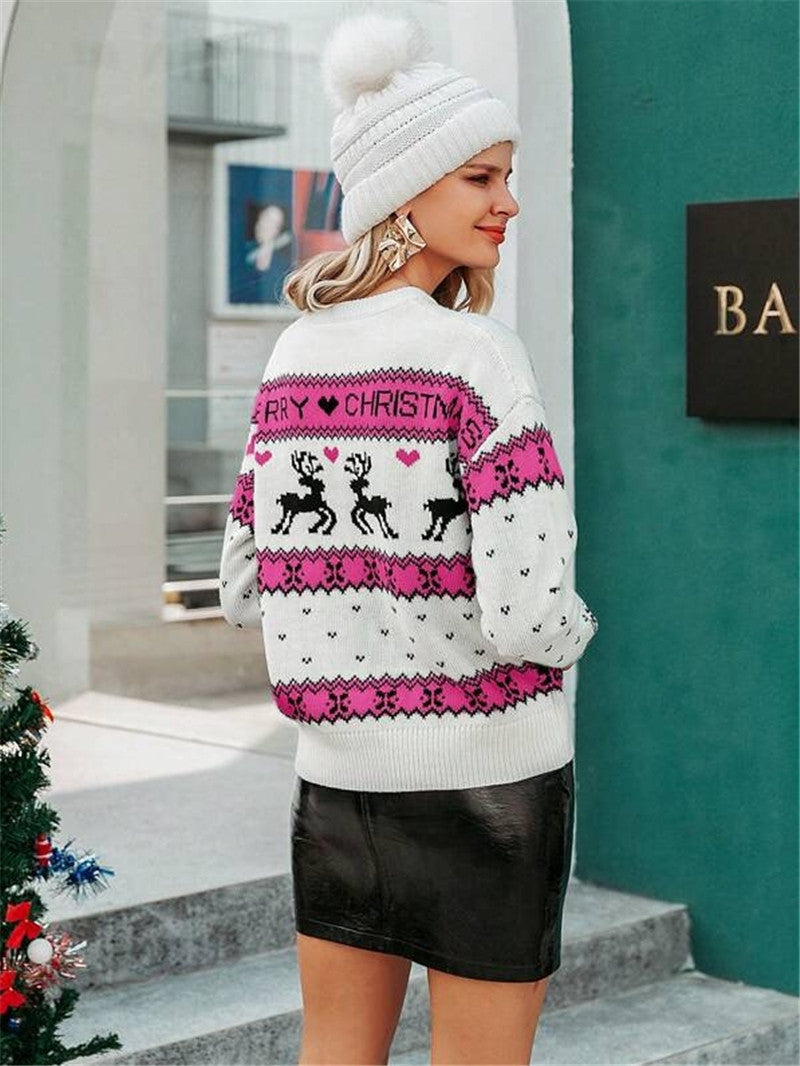 Ava | Chic Reindeer Knit Ladies Xmas Jumpers