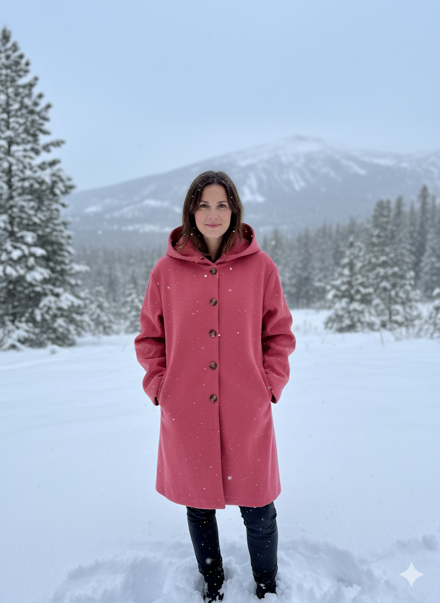 Ava | Cosy Hooded Longline Waterproof Jacket