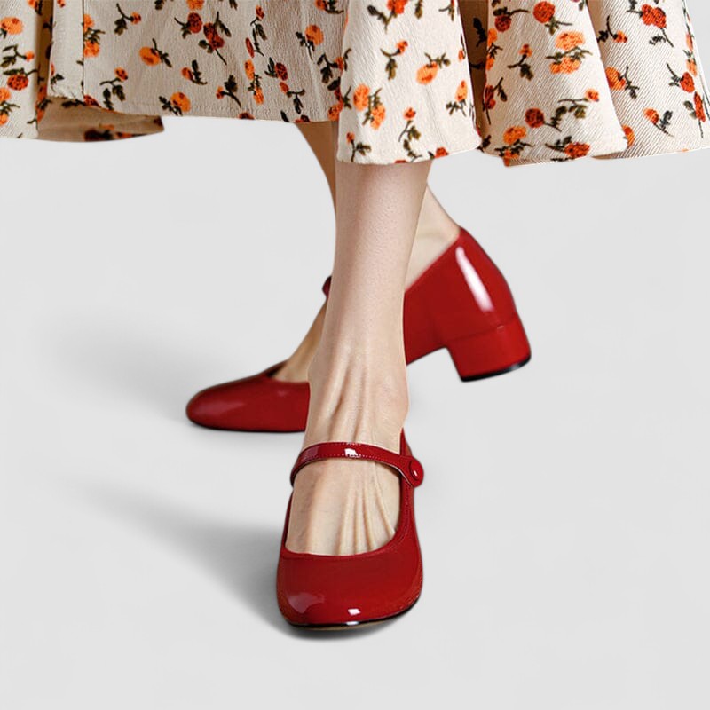 Ava | Stylish Block Heel Mary Jane Shoes