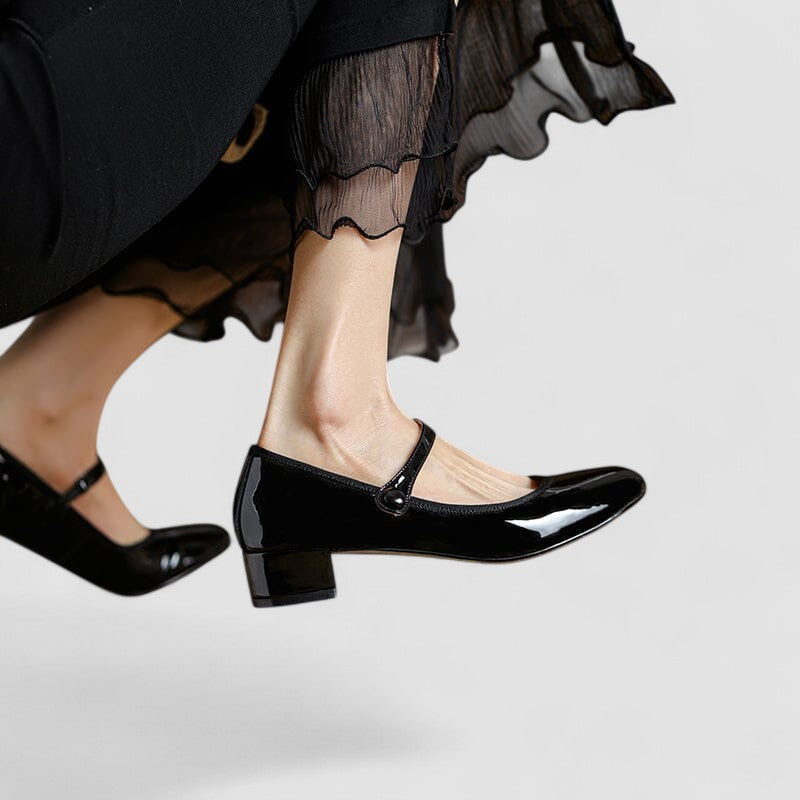 Ava | Stylish Block Heel Mary Jane Shoes