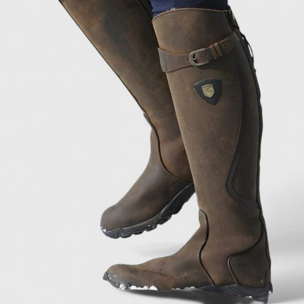 Ayla | Sophisticated Buckle Detail Knee High Womens Boots
