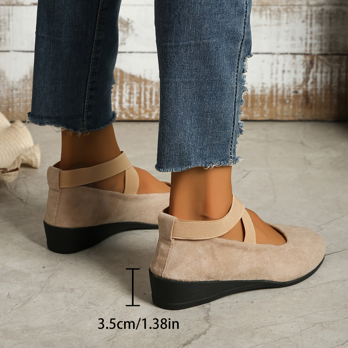 Bella | Graceful Crossover Mary Jane Shoes Ballet Flats