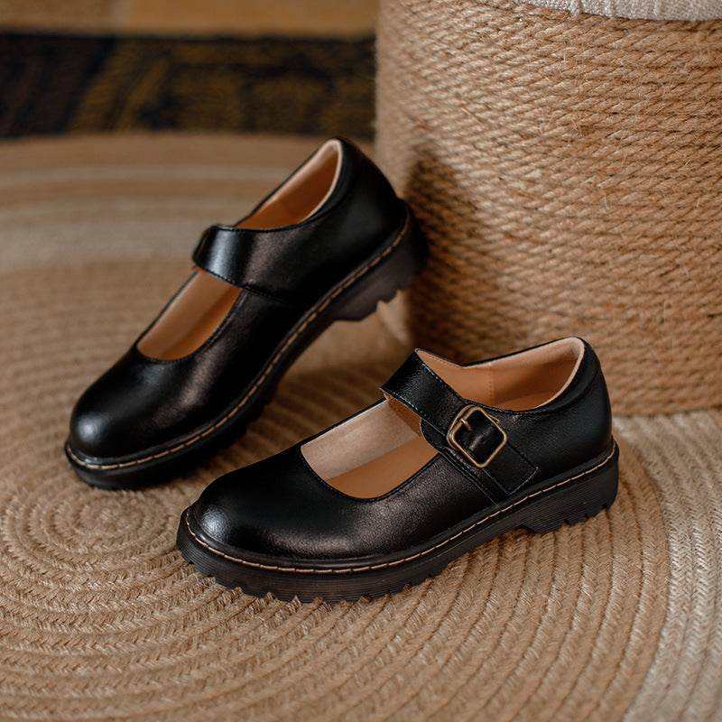 Bella | Timeless Buckle Strap Mary Jane Shoes