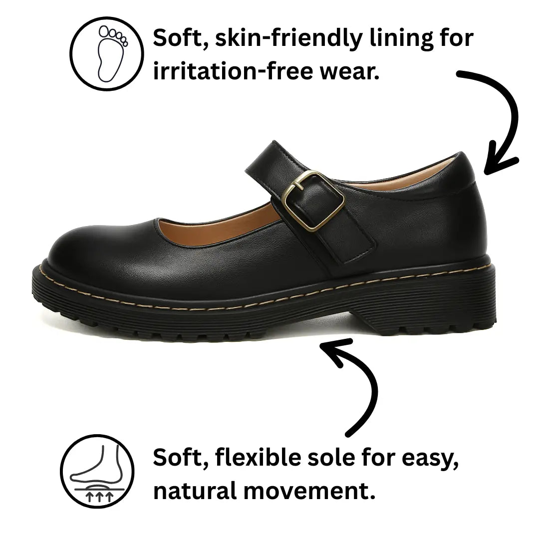 Bella | Timeless Buckle Strap Mary Jane Shoes
