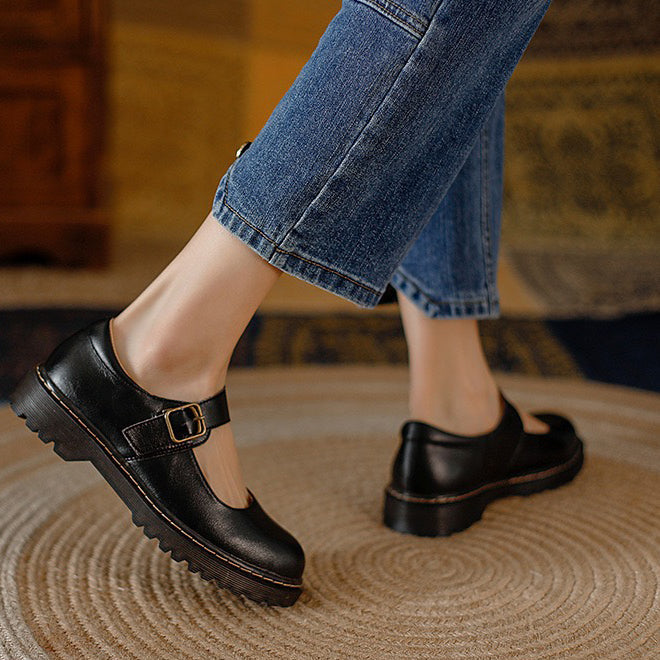 Bella | Timeless Buckle Strap Mary Jane Shoes