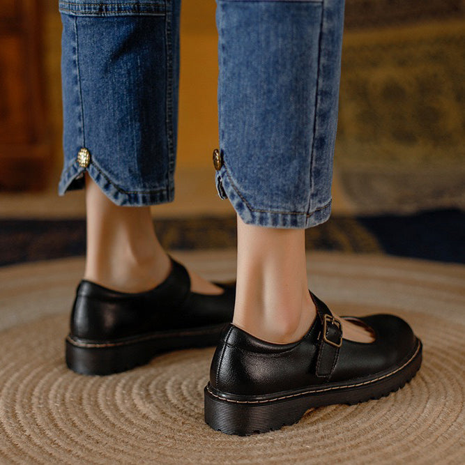 Bella | Timeless Buckle Strap Mary Jane Shoes