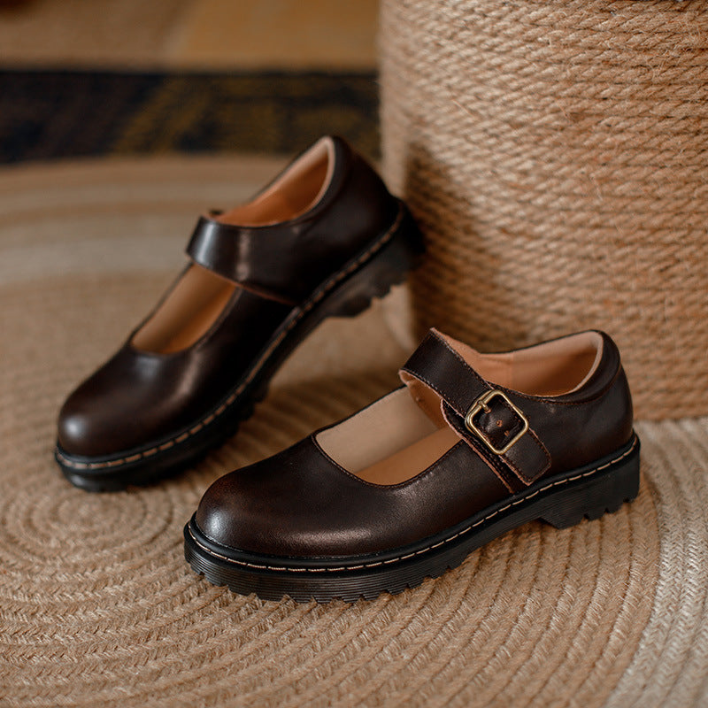 Bella | Timeless Buckle Strap Mary Jane Shoes
