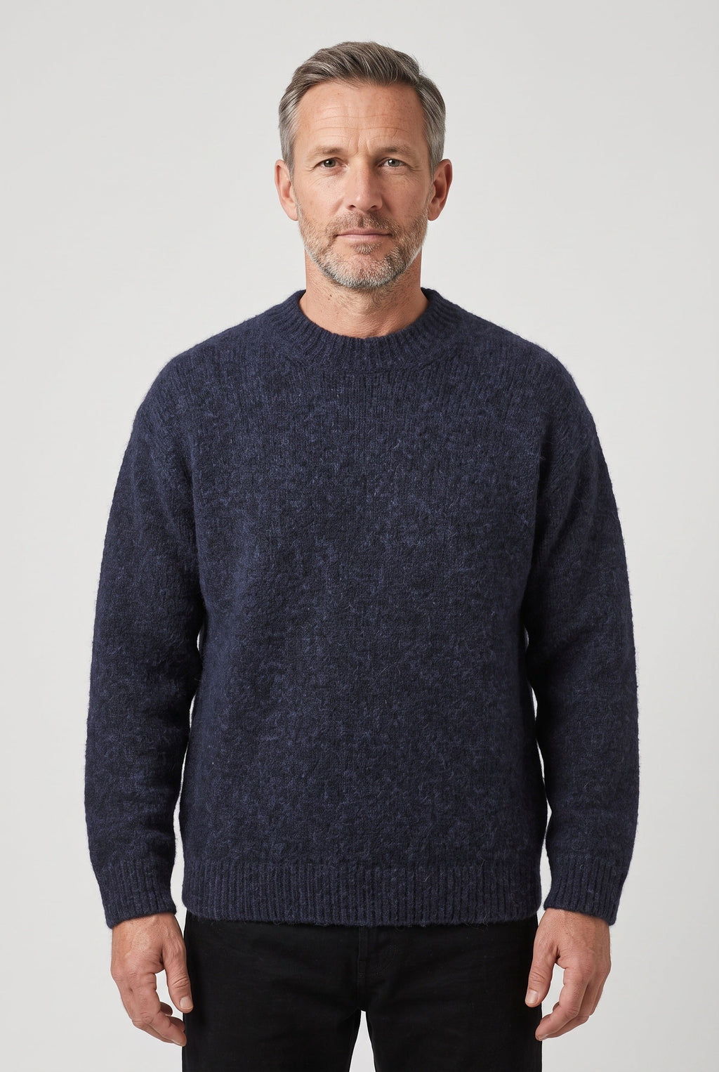 Benjamin | Textured Crew Neck Mens Knit Jumper