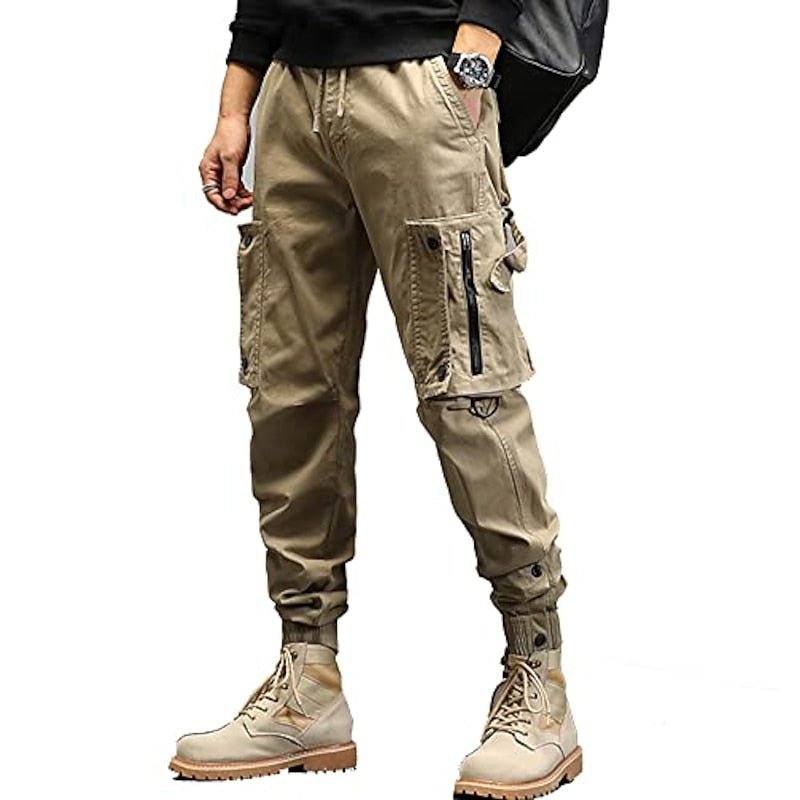 Bobby | Chic Multi Pocket Cargo Trousers with Tapered Joggers Fit