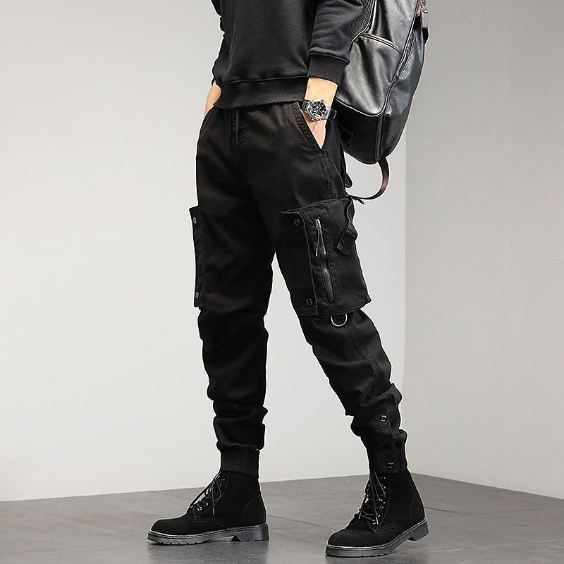 Bobby | Chic Multi Pocket Cargo Trousers with Tapered Joggers Fit