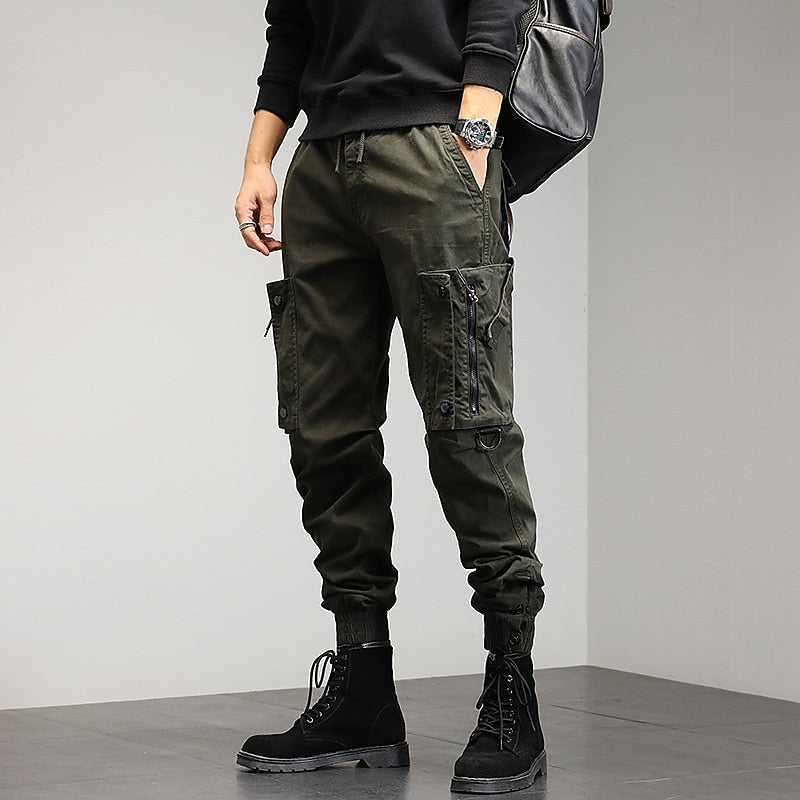 Bobby | Chic Multi Pocket Cargo Trousers with Tapered Joggers Fit